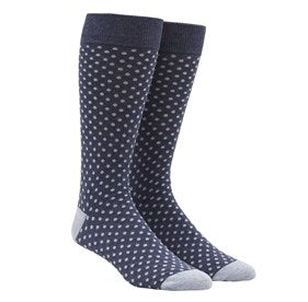 Navy dot socks