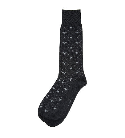 Wing argyle socks