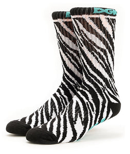 Zebra print socks
